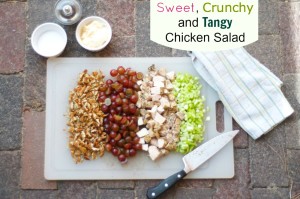 Sweet, Tangy and Crunchy Chicken Salad Recipe from BunchesOLunches.com