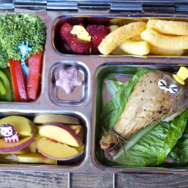 Drumstick Bento from bunchesolunches.com
