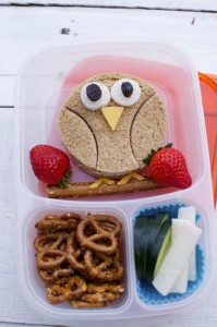 Shoestring Bento: Owl from bunchesolunches.com