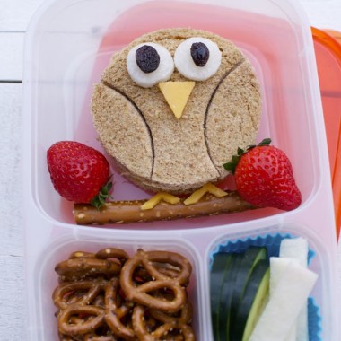 Shoestring Bento: Owl from bunchesolunches.com