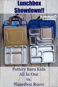 Pottery Barn Kids All in One Lunchbox v Planetbox Rover Lunchbox Review at bunchesolunches.com